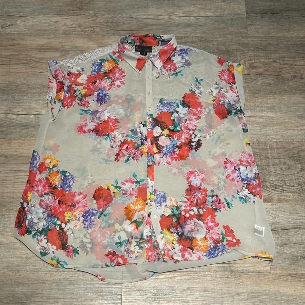 I Jeans By Buffalo Sleeveless Button Up Size L